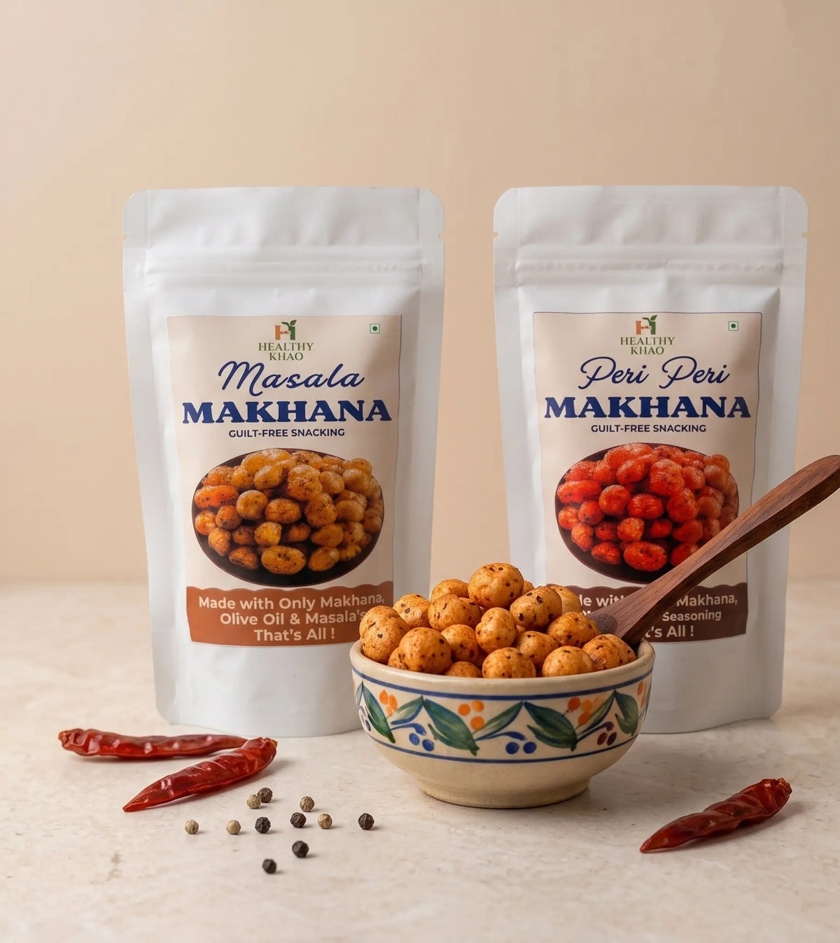 Peri Peri & Masala Makhana Combo (20 Packs)